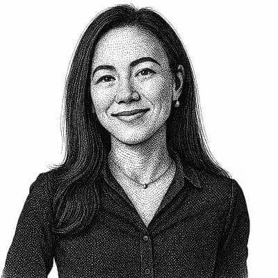 Helen Min hedcut portrait