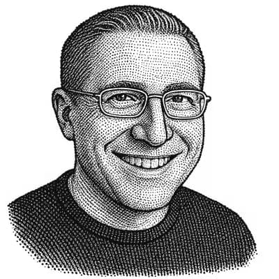 Chris Wake hedcut portrait