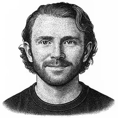 Finn Murphy hedcut portrait